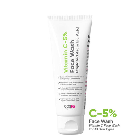 Cosiq Vitamin C-5% Brightening and Glow Face Wash 100 ml